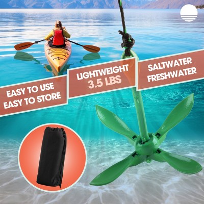 Ancla plegable RAD 3.5 lb color verde